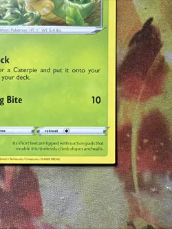 Caterpie 001/264 Miscut Error Pokemon Card fusion strike - Image 3