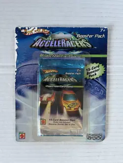 Hot Wheels AcceleRacers 15 Card Booster Pack Collectible Card Game - Image 1