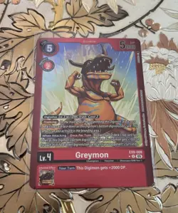 Digimon Card Game Greymon Limited Foil EX9-009 U Versus Monsters - Image 1