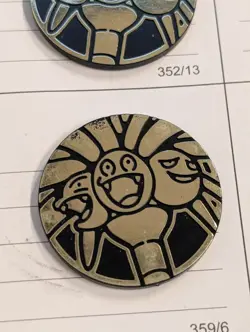 Mini Alolan Exeggutor Coin Pokemon Card TCG Collector Coins - Image 1
