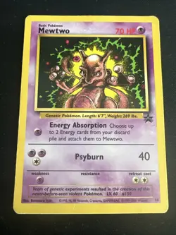Wizards of the Coast (WotC) Black Star Promo Pokemon Card Lot: Mewtwo 14 & Mew 8 - Image 4