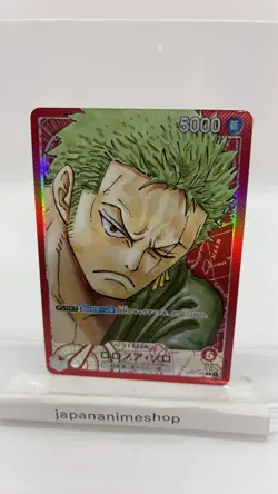 Roronoa Zoro [PAR] Parallel OP01-001 L ONE PIECE Card ROMANCE DAWN Japan - Image 1