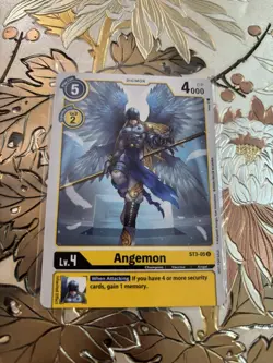 Digimon Card Game Angemon ST3-05 U Alternate Art Tournament Promo - Image 1