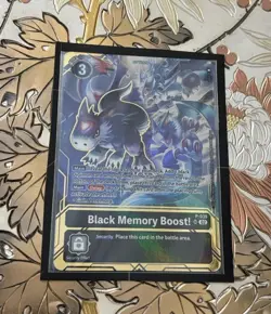 Digimon Card Game Black Memory Boost! P-039 SR Premium Card Collection Alt Art - Image 1