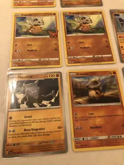 Lot of 8 Cubone and Marowak Pokemon Cards - Image 2