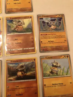 Lot of 8 Cubone and Marowak Pokemon Cards - Image 4