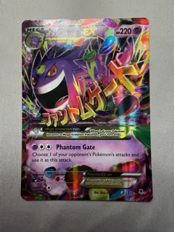 Mega MGengar EX 35/119 XY-Phantom Forces Holo Pokemon Card LP/MP - Image 2