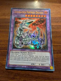 Yugioh Trading Card: Chimeratech Fortress Dragon - GFP2-EN123- 1st Ed UR NM - Image 1