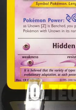 Pokemon TCG Card - Unown [Z] 60/105 Neo Destiny Uncommon Vintage - Image 4