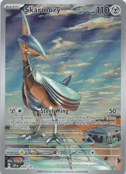 Pokemon Card Skarmory 209/191 Surging Sparks Illustration Rare Near Mint - Image 3