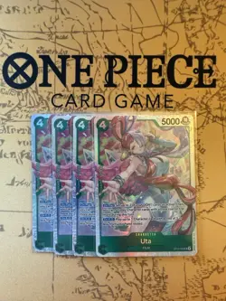 One Piece OP13-023 Uta Super Rare (SR) Play Set 4x Card NM-MT English (EN) - Image 1
