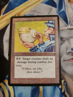 Horn of Deafening MTG Legends Rare Artifact Near-Mint x1 GG1 - Image 1