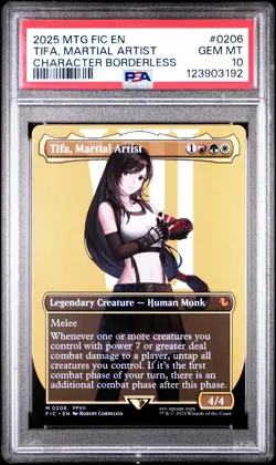 3192 Tifa Martial Artist 2025 Magic: The Gathering Final Fantasy FIC #206 PSA 10 - Image 1