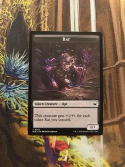 MTG - Rat Token - Bloomburrow - Image 1