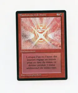 Mana Flare Italian FBB HP bend on bottom corner Magic the Gathering MtG - Image 1
