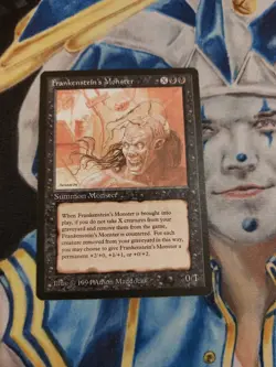 Frankenstein's Monster MTG The Dark Rare Black Creature Near-Mint to Mint x1 GG2 - Image 1