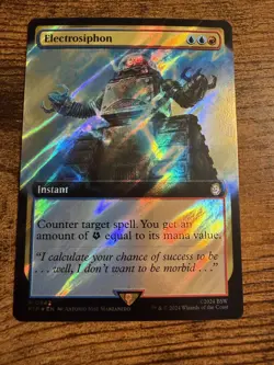 MTG Magic The Gathering Electrosiphon Extended Art Surge FOIL Very Rare!! - Image 1