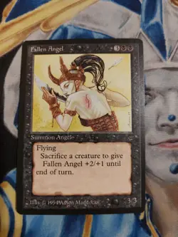 Fallen Angel MTG Legends Uncommon Black Creature Near-Mint x1 GG1 - Image 2