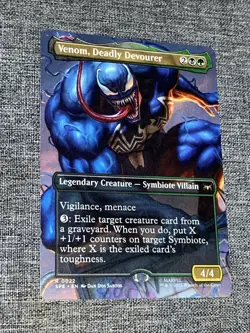 MtG Spider-Man: Venom, Deadly Devourer, Borderless M/NM SPE #0022 Non Foil - Image 1