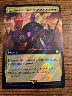 MTG Magic The Gathering Ruinous Ultimatum Extended Art Surge FOIL Very Rare!! - Image 1