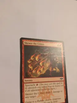 MISPRINT | MISCUT MTG Skewer the Critics [Ravnica Allegiance] Magic - Image 2