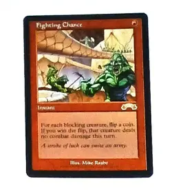 Magic the Gathering * MTG * 1 x Fighting Chance * Exodus * LP - Image 1