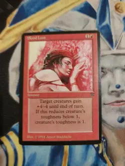 Blood Lust MTG Legends Uncommon Red Instant Slightly Played x1 GG3 - Image 2