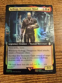 MTG Magic The Gathering Kellogg Dangerous Mind Extended Art FOIL Very Rare Pull! - Image 1