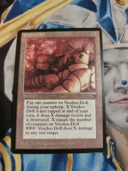Voodoo Doll MTG Legends Rare Artifact Slightly Played x1 GG1 - Image 2