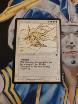 Elder Land Wurm MTG Legends Rare White Creature Moderately Played x1 GG2 - Image 2