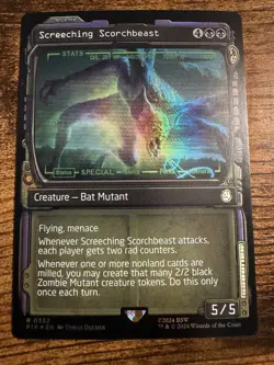 MTG Magic The Gathering Screeching Scorchbeast FOIL Showcase Very Rare Pull! - Image 1
