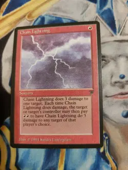 Chain Lightning MTG Legends Common Red Sorcery Near-Mint x1 GG26 - Image 2