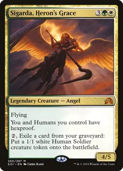 Sigarda, Heron's Grace [Shadows over Innistrad] Lightly Played - Image 1