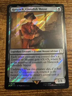 MTG Magic The Gathering Hancock Ghoulish Mayor SURGE FOIL Rare Pull! - Image 1