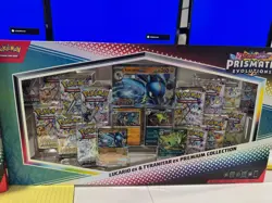 POKEMON TCG PRISMATIC EVOLUTIONS LUCARIO EX & TYRANITAR EX PREMIUM COLLECTION - Image 1