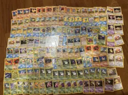 Vintage Pokemon Card Lot WOTC Fossil Jungle Team Rocket Base Set 1st 140+ DMG-HP - Image 1