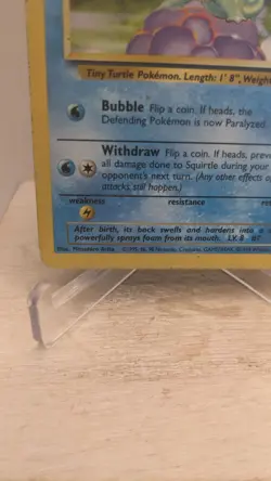Vintage Pokemon TCG WOTC #63/102 Squirtle Base Set Unlimited Common Regular - HP - Image 2