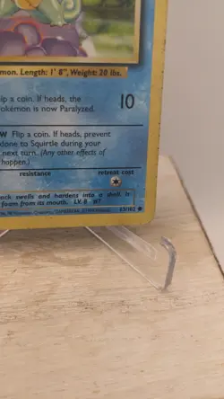 Vintage Pokemon TCG WOTC #63/102 Squirtle Base Set Unlimited Common Regular - HP - Image 3
