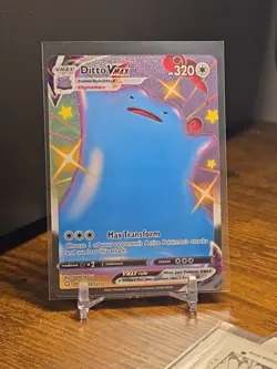 Pokemon TCG Ditto VMAX Shining Fates SV119/SV122 Holo Shiny Holo Rare - Image 1