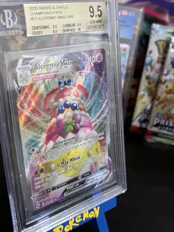 Pokemon Sword Shield Pokemon 2020 ?? Alcremie VMAX #023 Champions GEM BGS 9.5 - Image 3
