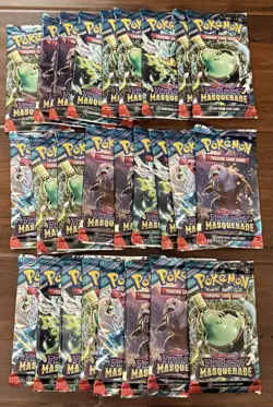 Lot of (26) Pokemon TCG Twilight Masquerade Factory Sealed Booster Packs Lot #1 - Image 1