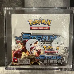 Pokemon XY Steam Siege Booster Box - Sealed MINTY BOX WITH ACRYLIC CASE - Image 1