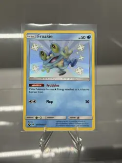 Pokemon TCG Froakie SV11/SV94 Hidden Fates Shiny Vault Holo Rare NM Condition - Image 1