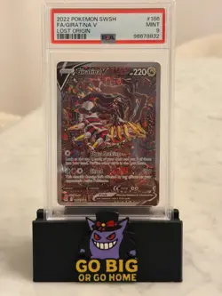 POKEMON 2022 SWORD & SHIELD LOST ORIGIN #186 FULL ART/GIRATINA V PSA 9 - Image 1