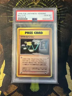 Pokemon Japanese Bill's PC Vending Series III PSA 10 - Image 1