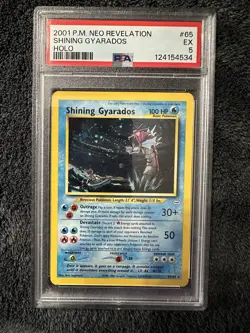 2001 POKEMON NEO REVELATION SHINING GYARDOS HOLO PSA 5 SWIRL 🌀 - Image 1
