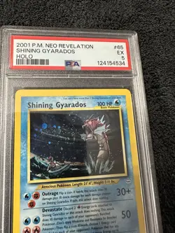 2001 POKEMON NEO REVELATION SHINING GYARDOS HOLO PSA 5 SWIRL 🌀 - Image 4