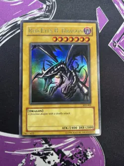 Yugioh Red-Eyes B. Dragon SDJ-001 Ultra Rare Unlimited LP - Image 1