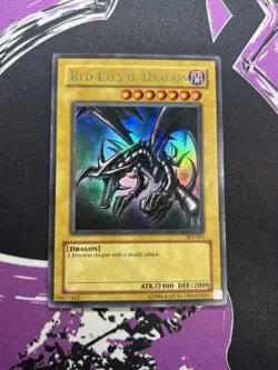 Yugioh Red-Eyes B. Dragon SDJ-001 Ultra Rare Unlimited NM - Image 5