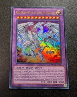 Neo Blue-Eyes Ultimate Dragon MVP1-EN001 Ultra Rare Unlimited Edition NM - Image 1